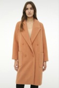 Płaszcz Pomarańczowy Morelowy Top Shop Jesień Zima