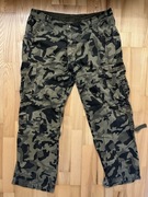 SPODNIE ROBOCZE-MYŚLIWSKO-WĘDKARSKIE roz-38 ,moro,bawełna 100%, pas-100-104