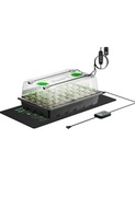 Zestaw do kiełkowania: taca 40 komórek, LED, mata grzewcza