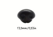 Nosek 13,5 mm do maskotek czerń 