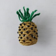 Wisiorek frywolitka Ananas zloty