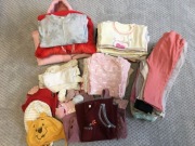 Paka ponad 50 szt. zestaw ubrań dla dziewczynki 6-12 mies. 74-80