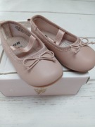 Balerinki H&M 18/19 beżowe dziewczęce buciki niemowlęce 11 cm
