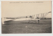 Stara pocztówka lotnictwo Zodiac pilot Pierre Debroutelle 1915