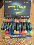 FansArriche Świecąca w ciemności farba 12 x 20 ml