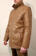 Kurtka męska skóra naturalna RAL, jasny brąz, /zima/jesień/, rozm. L.