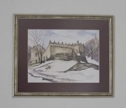 Obraz Zamek w Nowym Saczu - akwarela - Elżbieta Szot