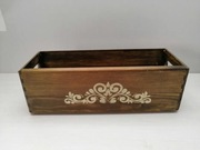 Skrzynka na Zioła Przyprawy Oliwka drewno oliwa