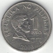 Filipiny 1 piso peso 2003 - 24 mm - niemagnet. - nr 2