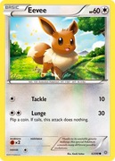 2 karty Pokemon Eevee - 63/98 i Meowth - 61/98 (XY Ancient Origins)