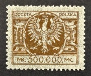 Fi 179 ** Duży orzeł na tarczy barokowej - gwarancja PZF L813