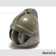 LEGO x167 HEŁM z kratką figurka rycerz Castle 1984-2002 ciemny szary/DG OLD