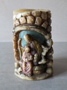 Świeca rzeźbiona w stylu vintage, Szopka Bożenarodzeniowa 