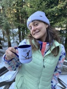 Kubek z granatowym środkiem- wyskocz na biegówki 