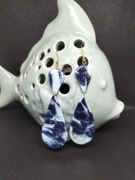 Kolczyki kropelki z gliny polimerowej 