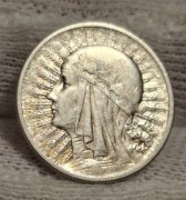 Moneta 2 zł  Polonia -Głowa Kobiety,Jadwiga Babka z 1933r z.z.m