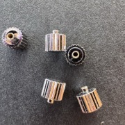 5x Koronki do zegarka vintage 3.9 mm, wysokie 3,5 mm | gwint 0,9 | M59