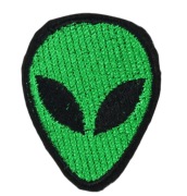 Naszywka zielona głowa UFO kosmita Naprasowanka Termo Sci-Fi
