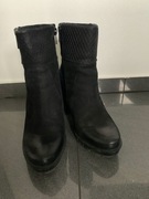 Botki na słupku r. 35 skóra Lasocki