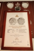 Zestaw MEDAL-NUMIZMAT- 340 ROCZNICA ODSIECZY WIEDEŃSKIEJ z certyfikatem 