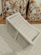 Polska Wiklina Nowy biały kosz koszyk wiklinowy 33 x 26 x 17