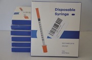 strzykawki insulinowe z igłą 70 sztuk 1 ml 30 g 8 mm