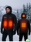 Kurtka zimowa z podgrzewaniem USB