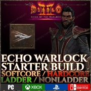 Diablo 2 Echoing Strike Warlock Zestaw LADDER STARTER Resurrected d2r 