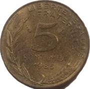 Francja 5 centymów z 1985 roku - OBEJRZYJ MOJĄ OFERTĘ