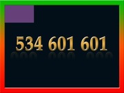 534 601 601 ZŁOTY NUMER STARTER PLAY ŁATWY NA KARTĘ PREPAID GSM