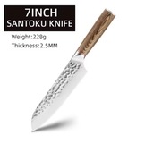 Nóż ręcznie kuta stal nierdzewna, drewniana rączka, mega ostry