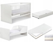 Łóżeczko drewniane LittleSky by H.Klupś DALIA 70 x 140 cm biały