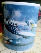 Nowy Kubek  Mustang P-51 model prezent modelarza fana lotnictwa  historii 