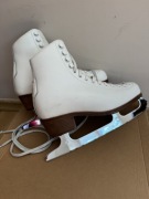Łyżwy figurowe damskie 37 Wifa EU4LL Flight naturalna skóra prima set