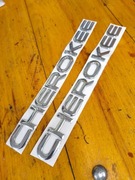 Jeep Cherokee napis emblemat wersja półkolista do roku 2004 komplet 2szt