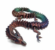 Duży Ruchomy Smok 3D HAKU 50 cm – Antystres | Losowy Kolor Silk PLA