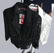 Elegancki koronkowy żakiet - marynarka 