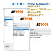 AETOOL IMMO OFF , Virgine ECU dump, dekodowania ECU