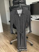 Czarno-biała sukienka w groszki Max Studio