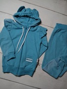 Dres dziewczęcy turkus bluza spodnie onno baby r.104