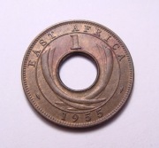Brytyjska Afryka Wschodnia 1 cent 1955 PIĘKNA!
