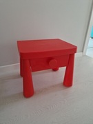 Stolik nocny szafka czerwony IKEA Mammut komoda z szufladą Poznań