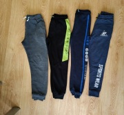 4 pary spodni chłopięcych dresowe Y.F.K 146 152 spodnie dresowe