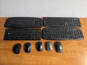 4 Klawiatury i 5 myszek Logitech Hama Tracer uszkodzone