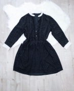 sukienka, rozm. M, kropki, groszki, casual, do pracy, do szkoły