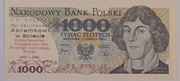 Banknot 1000 zł z 1 czerwca 1982 z nadrukiem 