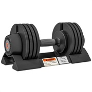 Hantle regulowane 3,5/6/8/10 kg, stal, czarne, z półką  A91-335V00BK
