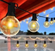 Grilanda ogrodowa tarasowa łańcuch świetlny długość 9,1M