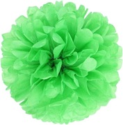 20 x Pompon z bibuły Kula bibułkowa ZIELONY kwiat z bibuły