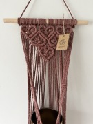 Kwietnik makrama na ścianę